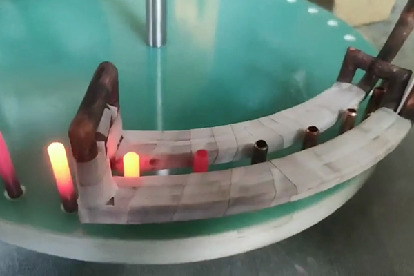 旋转式简易工装在线退火设备，高频退火机棒料线材退火热处理