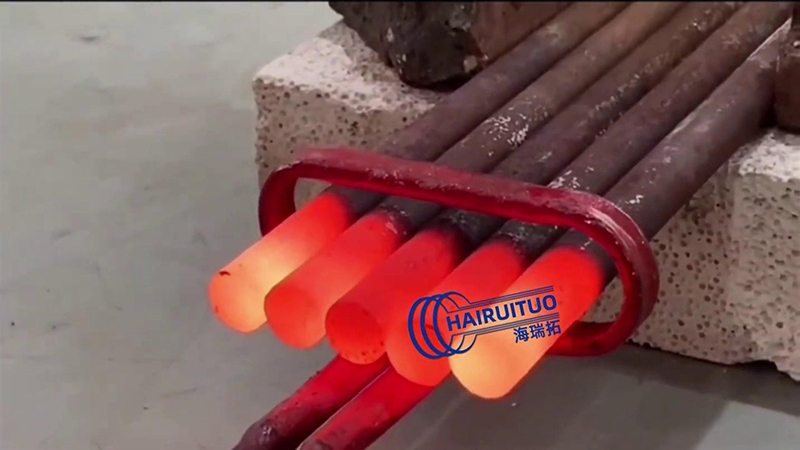 手持式高频加热机在同时加热五根棒料时，有哪些优势？