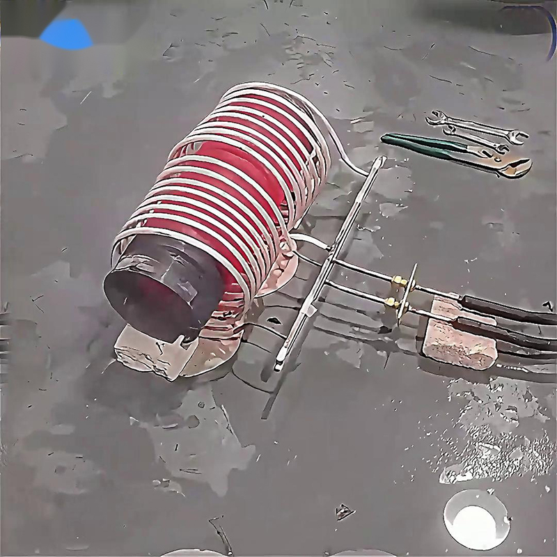 中频HULUWA葫芦娃下载入口安卓加热设备对直径180mm、长度300mm的钢管进行加热测试