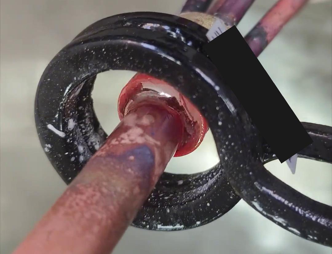 手持式高频焊接机，制冷行业空调冰箱铜管分液器平焊演示