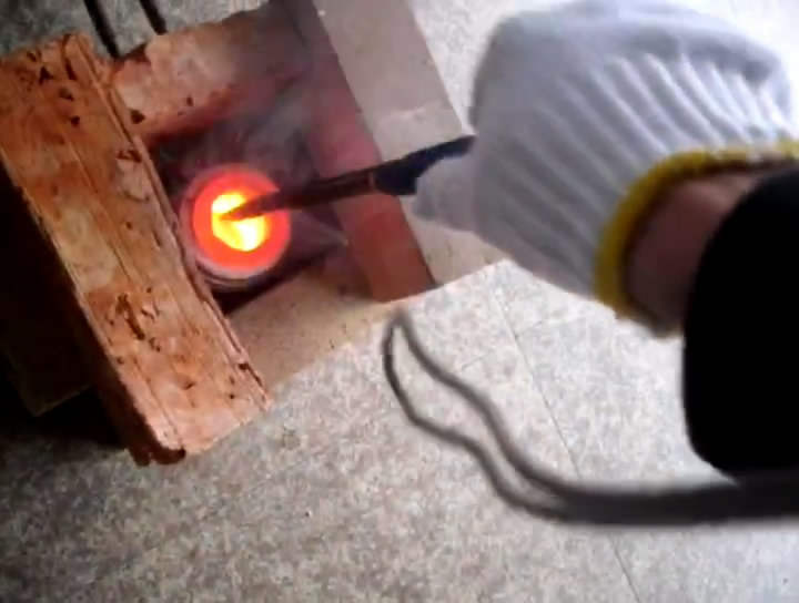 高频熔炼炉，锡熔炼试验