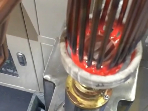 分配器铜管高频焊接，在线焊接铜管 省时省力省人工