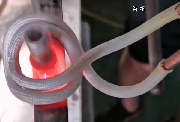 惠州客户来我司现场验收超高频钎焊机设备！